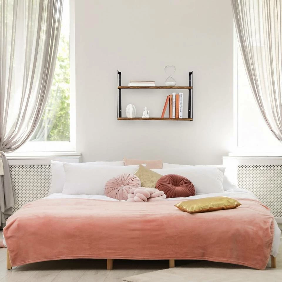 relaxdays Wandregal »Wandregal mit 2 Ablagen« 5 relaxdays Wandregal »Wandregal mit 2 Ablagen« – Bild 5