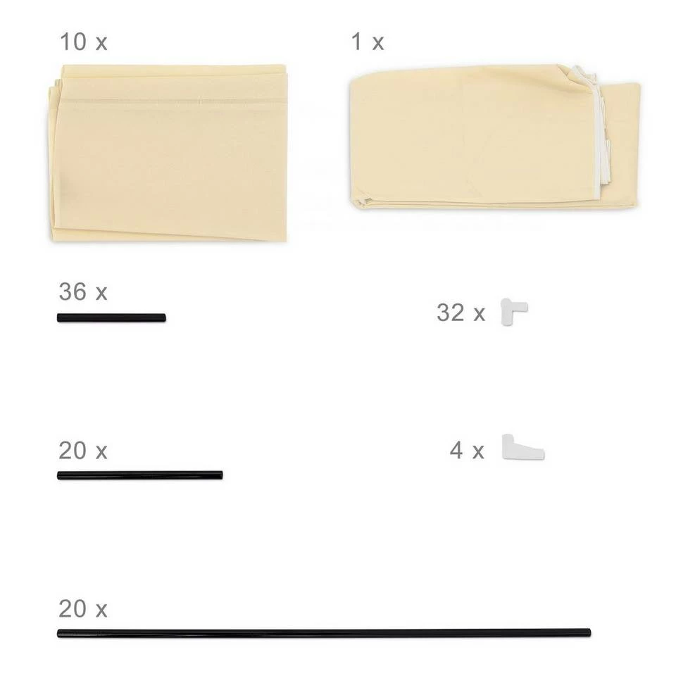 relaxdays Schuhschrank »2 x Schuhschrank VALENTIN hoch beige« 7 relaxdays Schuhschrank »2 x Schuhschrank VALENTIN hoch beige« – Bild 7