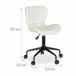 relaxdays Drehstuhl »Bürostuhl Drehstuhl verschiedene Farben«, Weiß Weiß Schwarz, Grau Schwarz, Schwarz 14 relaxdays Drehstuhl »Bürostuhl Drehstuhl verschiedene Farben«, Weiß Weiß Schwarz, Grau Schwarz, Schwarz -Deutschland Möbel Verkäufe 2024 00832fec dda3 5976 9bf1 4f2b57fb710e