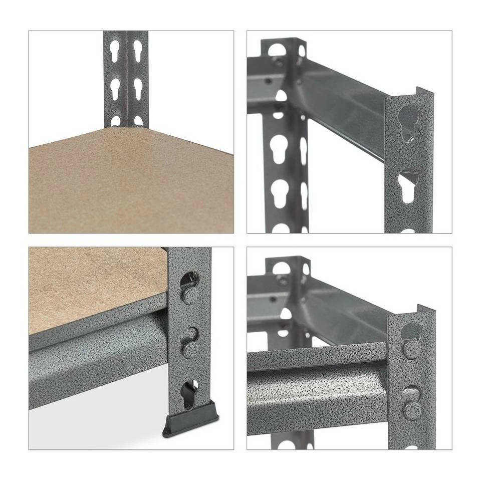 relaxdays Schwerlastregal »Schwerlastregal 1800 kg grau« 9 relaxdays Schwerlastregal »Schwerlastregal 1800 kg grau« – Bild 9