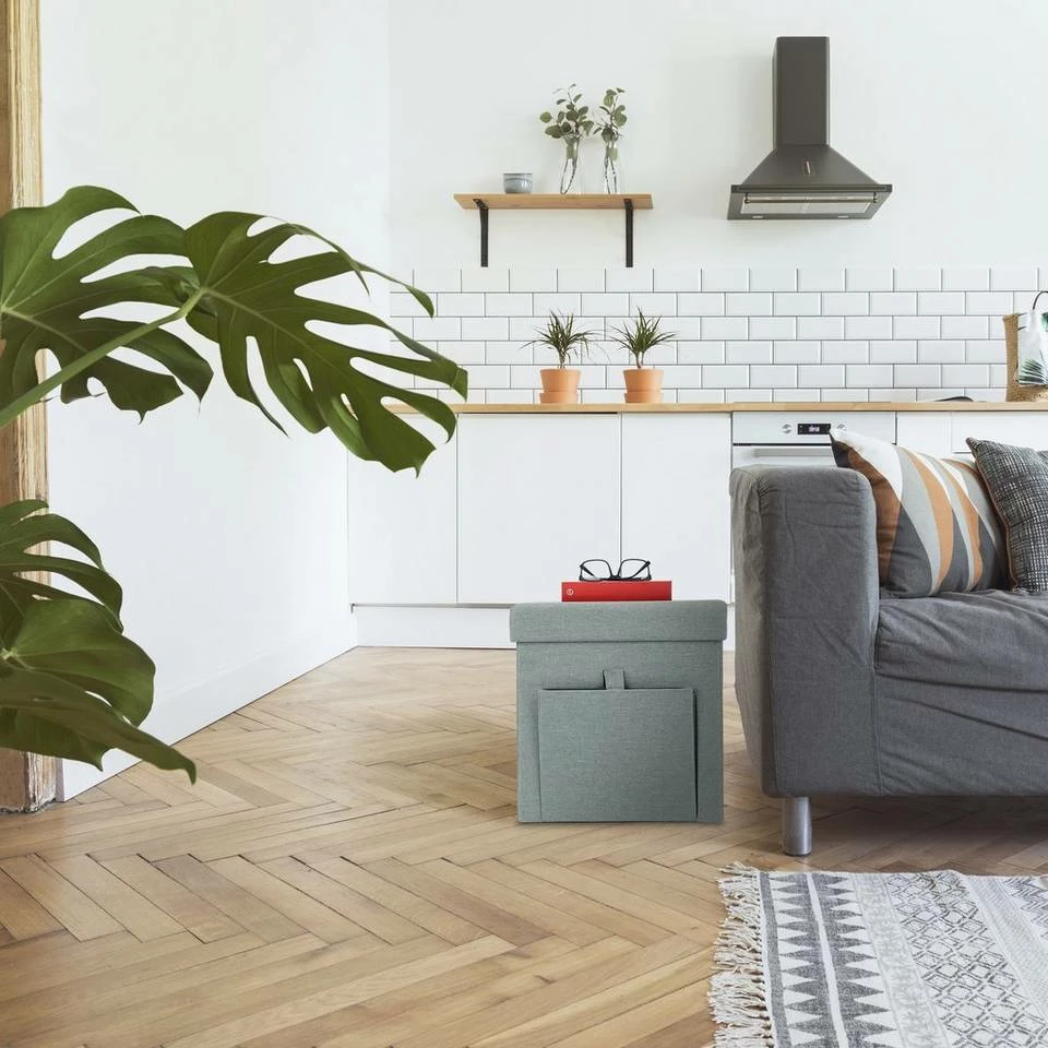 relaxdays Sitzhocker »Sitzhocker mit Klappe«, mit Stauraum 2 relaxdays Sitzhocker »Sitzhocker mit Klappe«, mit Stauraum – Bild 2