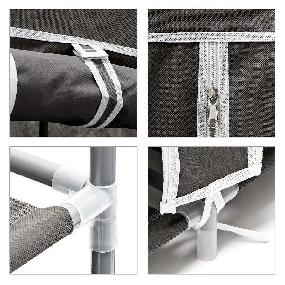 relaxdays Schuhschrank »3 x Schuhschrank 9 Ablagen anthrazit« 6 relaxdays Schuhschrank »3 x Schuhschrank 9 Ablagen anthrazit« – Bild 6