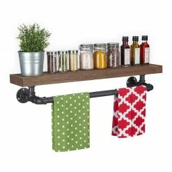 relaxdays Wandregal »Wandregal im Industrial Design«