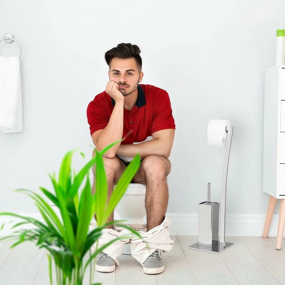 relaxdays Badezimmer-Set »WC Garnitur WIMEDO Edelstahl«, Silber Kupfer 5 relaxdays Badezimmer-Set »WC Garnitur WIMEDO Edelstahl«, Silber Kupfer – Bild 5