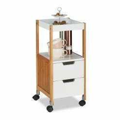 relaxdays Küchenwagen »Rollwagen mit Schubladen«