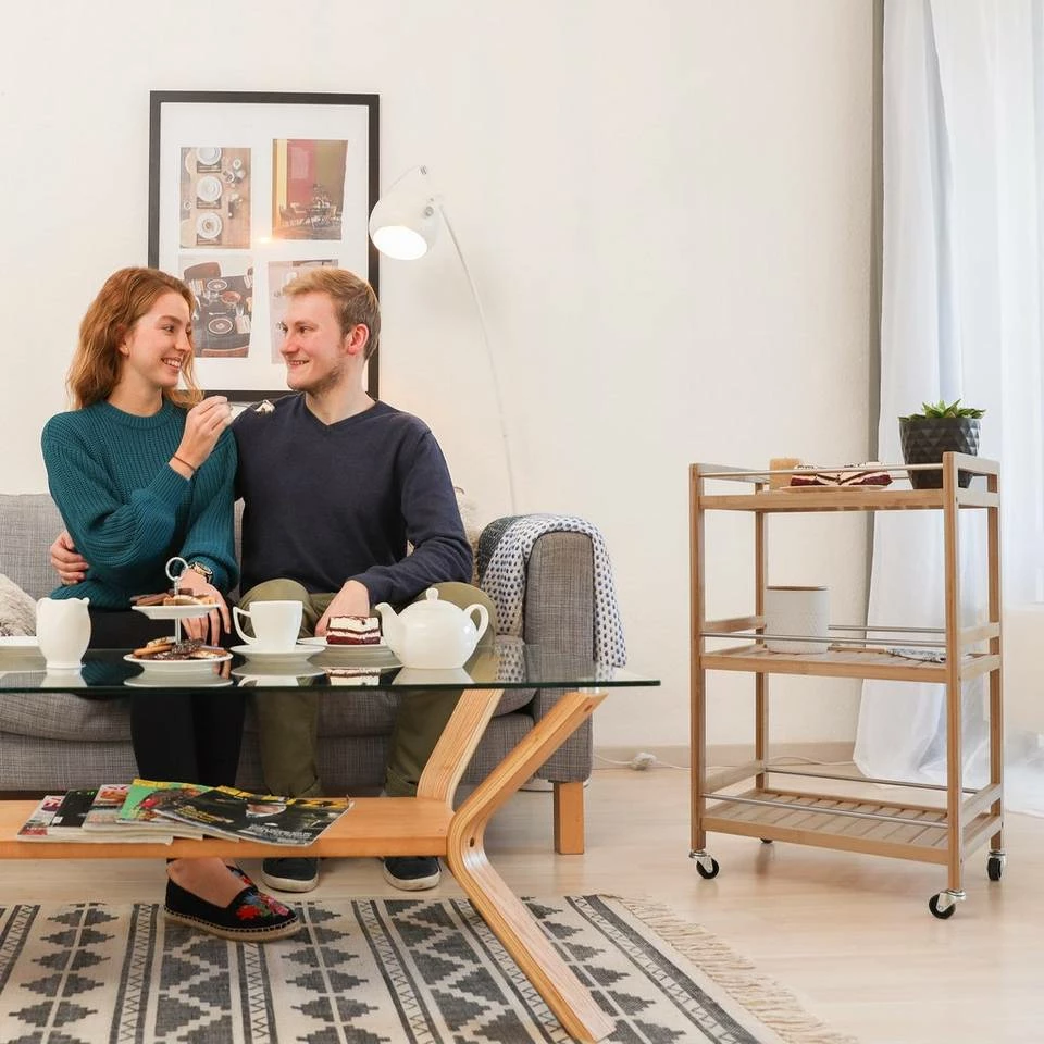 relaxdays Servierwagen »Servierwagen Bambus« 2 relaxdays Servierwagen »Servierwagen Bambus« – Bild 2