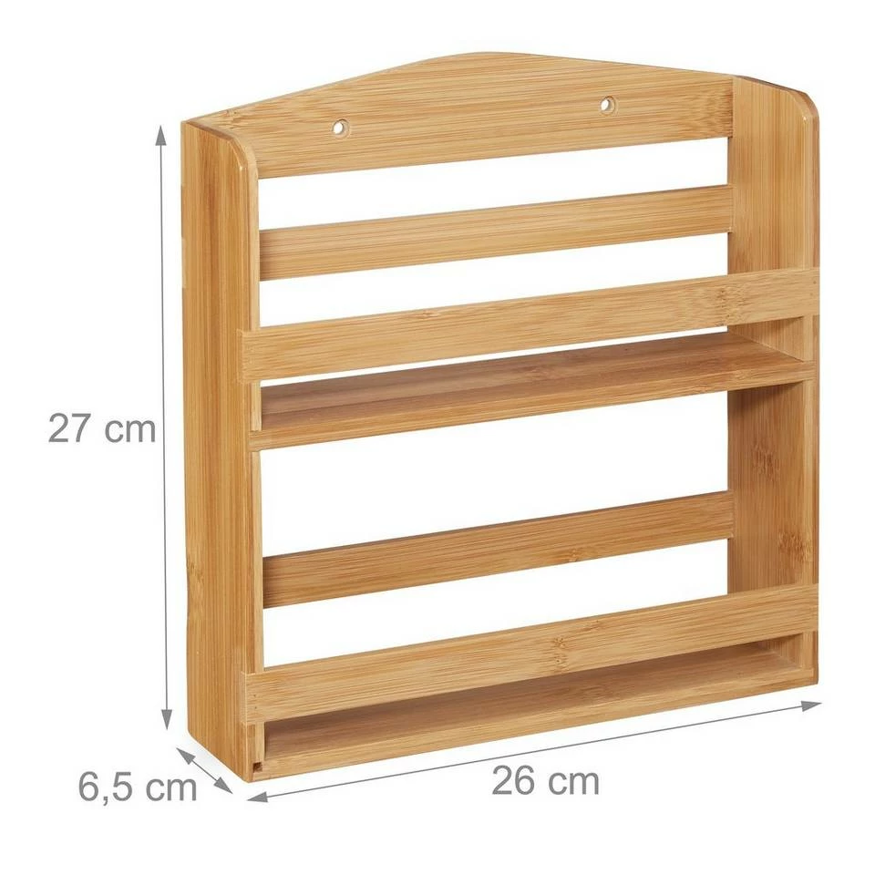 relaxdays Gewürzregal »Bambus Gewürzregal 10 Gläser« 4 relaxdays Gewürzregal »Bambus Gewürzregal 10 Gläser« – Bild 4