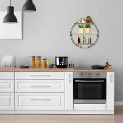 relaxdays Wandregal »Wandregal rund mit 3 Ablagen« -Deutschland Möbel Verkäufe 2024 030edd43 502f 583e a32f 3c4926ebc076