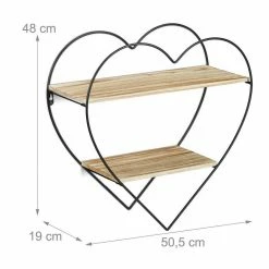 relaxdays Wandregal »Herzregal mit 2 Ablagen« -Deutschland Möbel Verkäufe 2024 0318e11a 77e2 55e4 9049 4a75ad80233c