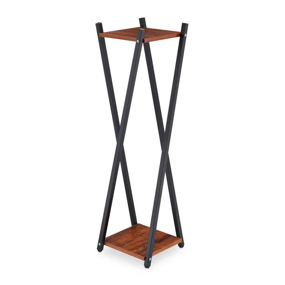 relaxdays Blumenhocker »XL Blumenständer mit 2 Ebenen«, Dunkelbraun Dunkelbraun Schwarz, Weiß Schwarz, Hellbraun Schwarz 9 relaxdays Blumenhocker »XL Blumenständer mit 2 Ebenen«, Dunkelbraun Dunkelbraun Schwarz, Weiß Schwarz, Hellbraun Schwarz – Bild 9