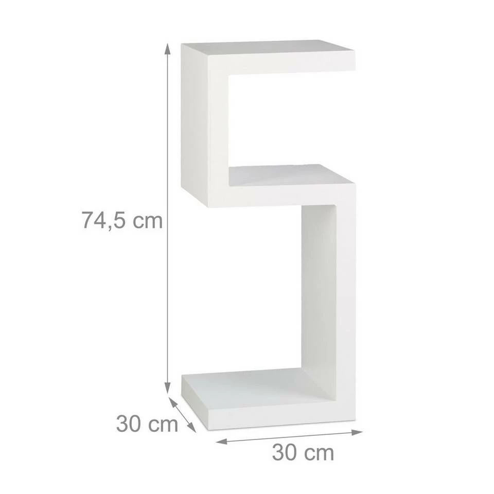 relaxdays Standregal »Standregal Retro in bunten Farben«, Weiß Weiß, Braun, Lila, Schwarz 4 relaxdays Standregal »Standregal Retro in bunten Farben«, Weiß Weiß, Braun, Lila, Schwarz – Bild 4