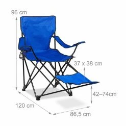 relaxdays Campingstuhl »Campingstuhl mit Fußablage«, Blau Blau Schwarz, Schwarz -Deutschland Möbel Verkäufe 2024 04611a46 0c7c 5550 ad0d af5a9c5f6ecc