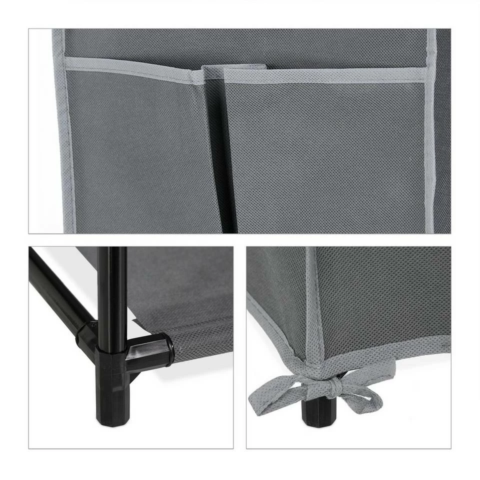 relaxdays Schuhschrank »Schuhschrank Stoff 9 Fächer« Anthrazit 9 relaxdays Schuhschrank »Schuhschrank Stoff 9 Fächer« Anthrazit – Bild 9