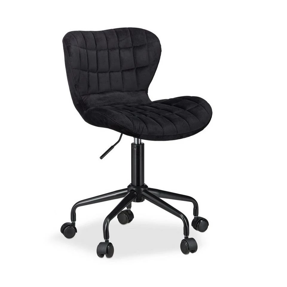 relaxdays Drehstuhl »Bürostuhl Drehstuhl verschiedene Farben«, Weiß Weiß Schwarz, Grau Schwarz, Schwarz 10 relaxdays Drehstuhl »Bürostuhl Drehstuhl verschiedene Farben«, Weiß Weiß Schwarz, Grau Schwarz, Schwarz – Bild 10