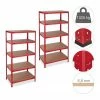 relaxdays Schwerlastregal »2 x Schwerlastregal 180x90x60 in Rot«