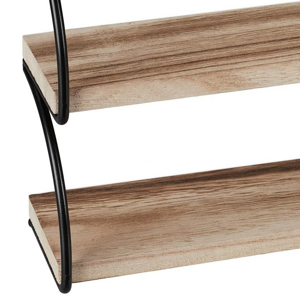 relaxdays Wandregal »Wandregal Industrial 2 Ablagen« 6 relaxdays Wandregal »Wandregal Industrial 2 Ablagen« – Bild 6