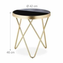 relaxdays Beistelltisch »Runder Beistelltisch Schwarz-Gold« 12 relaxdays Beistelltisch »Runder Beistelltisch Schwarz-Gold« -Deutschland Möbel Verkäufe 2024 081bdb6f d4b1 5ac0 a93a 8c9f57e3f893