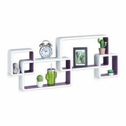 relaxdays Regalwürfel »Dekoregal Cubes«, Weiß-Blau Wei&szlig; Schwarz, Wei&szlig; Lila, Schwarz, Braun -Deutschland Möbel Verkäufe 2024 0836779f 41aa 552b 8ab9 3a65df949ab8