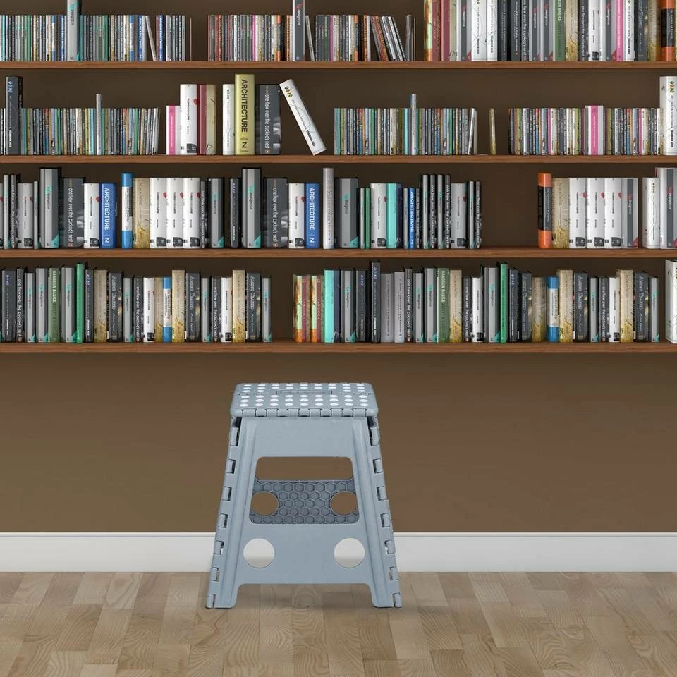 relaxdays Tritthocker »4 x Klapphocker faltbar XL hellgrau« 2 relaxdays Tritthocker »4 x Klapphocker faltbar XL hellgrau« – Bild 2