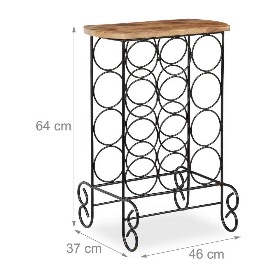 relaxdays Weinregal »Design Weinregal für 12 Flaschen« 4 relaxdays Weinregal »Design Weinregal für 12 Flaschen« – Bild 4