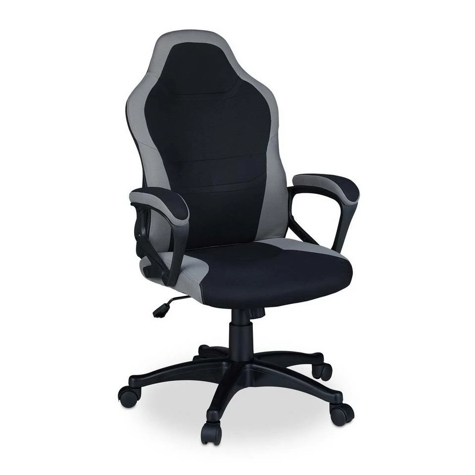 relaxdays Gaming-Stuhl »Gaming Stuhl im Racing Design«, Blau Grau, Schwarz Grau Rot, Schwarz Grau Blau, Schwarz Grau Gelb 11 relaxdays Gaming-Stuhl »Gaming Stuhl im Racing Design«, Blau Grau, Schwarz Grau Rot, Schwarz Grau Blau, Schwarz Grau Gelb – Bild 11