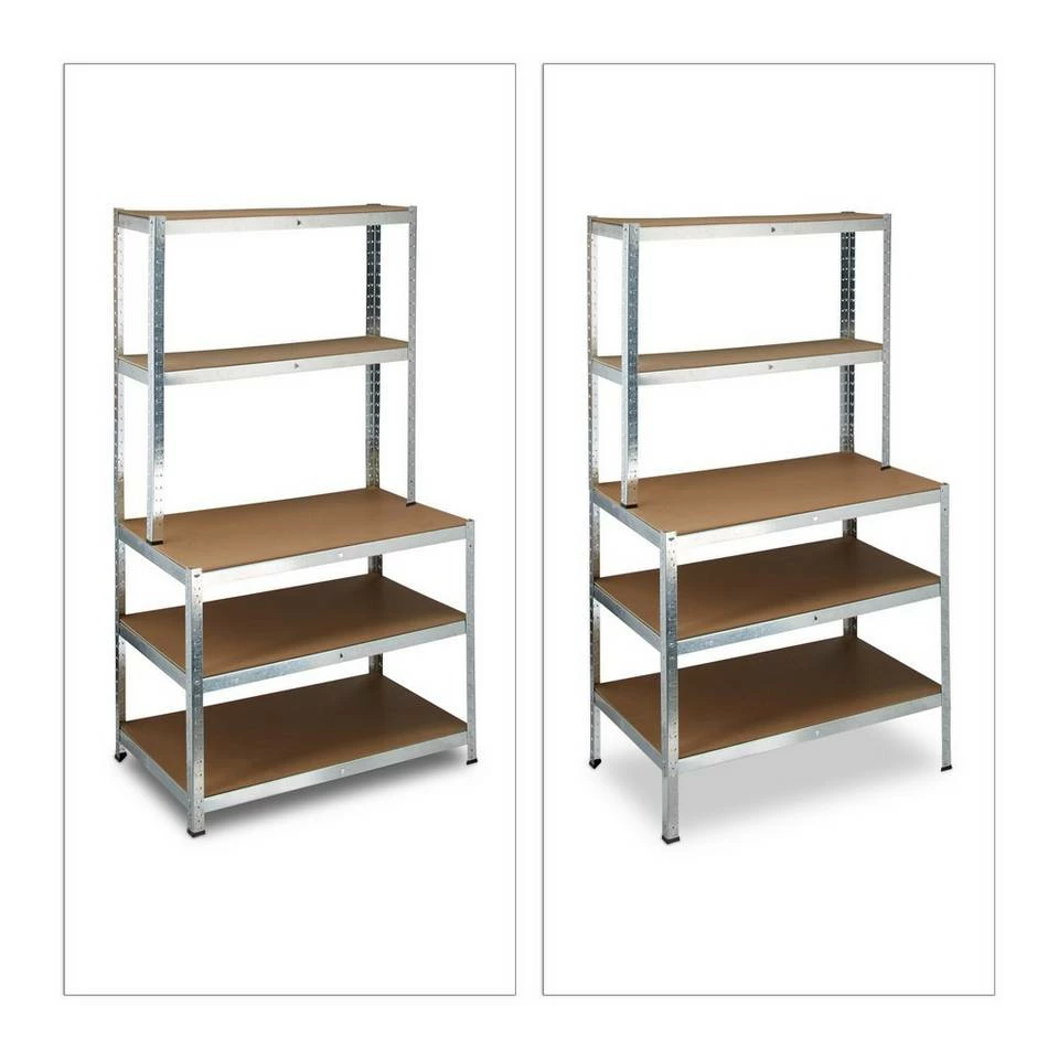 relaxdays Schwerlastregal »Schwerlastregal mit Werkbank« 11 relaxdays Schwerlastregal »Schwerlastregal mit Werkbank« – Bild 11