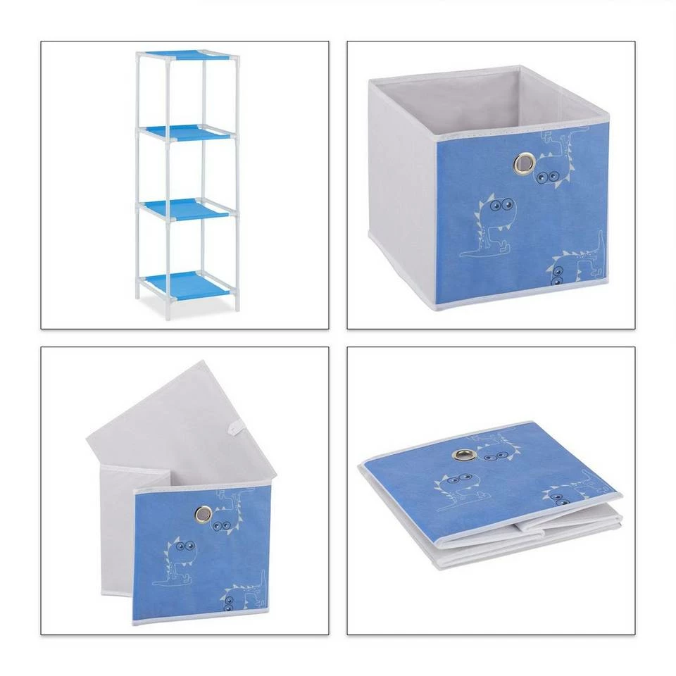 relaxdays Steckregal »Kinderregal Dino mit Boxen«, 3 7 relaxdays Steckregal »Kinderregal Dino mit Boxen«, 3 – Bild 7