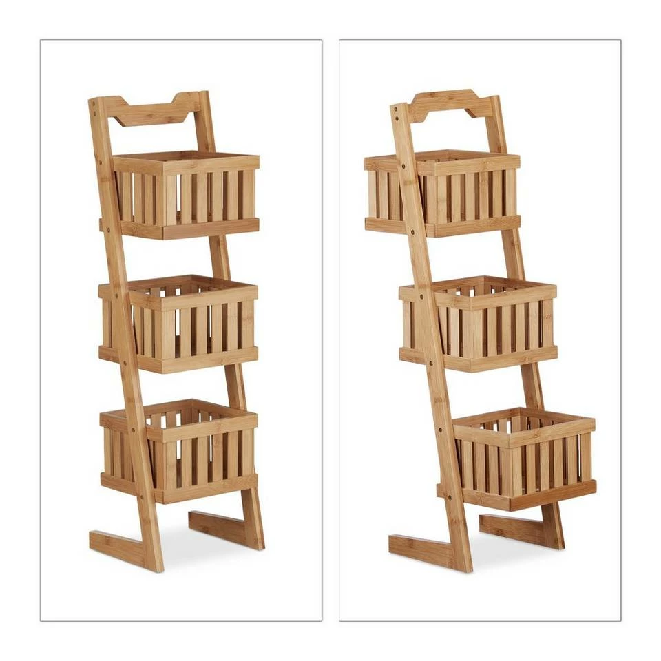 relaxdays Badregal »Badregal Bambus 3 Körbe« 7 relaxdays Badregal »Badregal Bambus 3 Körbe« – Bild 7