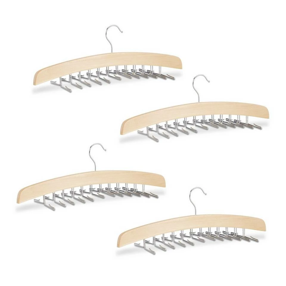 relaxdays Krawattenhalter »4 x Krawattenhalter Holz« 1 relaxdays Krawattenhalter »4 x Krawattenhalter Holz«