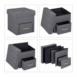 relaxdays Stauraumhocker »Grauer Sitzhocker mit Stauraum« -Deutschland Möbel Verkäufe 2024 0c518b7c 864f 52b9 936f 5403a488c5cd