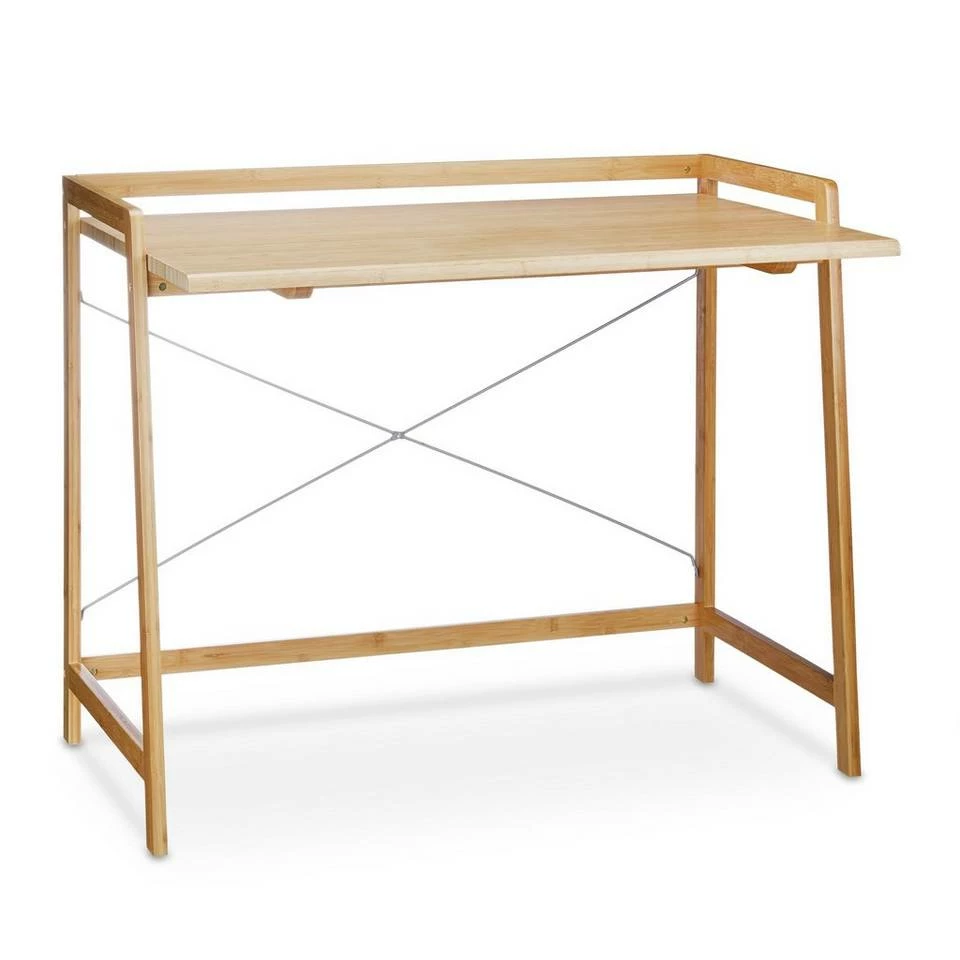 relaxdays Schreibtisch »Schreibtisch Bambus mit Kreuzstrebe« 7 relaxdays Schreibtisch »Schreibtisch Bambus mit Kreuzstrebe« – Bild 7