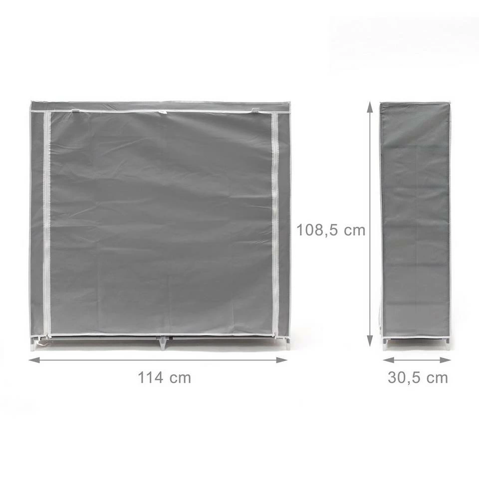 relaxdays Schuhschrank »2 x Schuhschrank VALENTIN anthrazit« 3 relaxdays Schuhschrank »2 x Schuhschrank VALENTIN anthrazit« – Bild 3