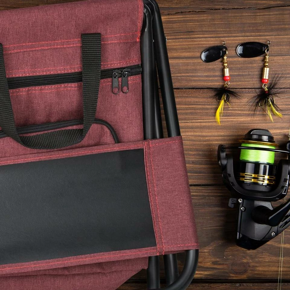 relaxdays Campinghocker »Roter Campinghocker mit Lehne« 5 relaxdays Campinghocker »Roter Campinghocker mit Lehne« – Bild 5