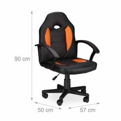 relaxdays Gaming-Stuhl »Gaming Stuhl XR7 aus Kunstleder«, Orange Schwarz Gr&uuml;n, Schwarz Wei&szlig;, Schwarz Grau, Schwarz Rot -Deutschland Möbel Verkäufe 2024 0eddc117 f0a2 57d4 b193 2052a5f9b075
