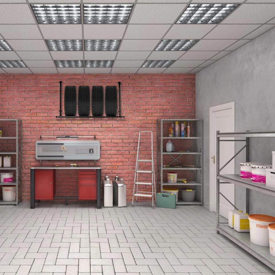 relaxdays Schwerlastregal »Reifenregal Wandmontage« 5 relaxdays Schwerlastregal »Reifenregal Wandmontage« – Bild 5