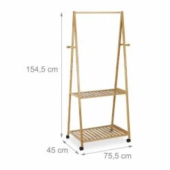 relaxdays Kleiderständer »Bambus Kleiderständer auf Rollen« -Deutschland Möbel Verkäufe 2024 0f909c7b 96d4 503a 82d3 95255af244a1