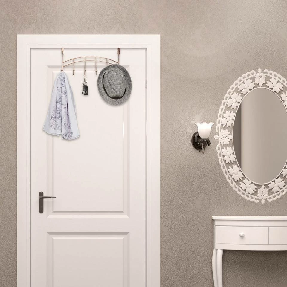 Türgarderobe »2 x Türgarderobe zum Einhängen kupfer«, relaxdays 2 Türgarderobe »2 x Türgarderobe zum Einhängen kupfer«, relaxdays – Bild 2