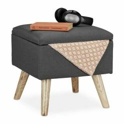 relaxdays Stauraumhocker »Hocker mit Stauraum«, Schwarz Blau Hellbraun, Braun Hellbraun, Grau, Grau Hellbraun -Deutschland Möbel Verkäufe 2024 0fe65dc6 d4dc 526a 81a9 3a7e12eafcdc
