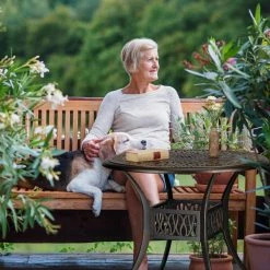 relaxdays Gartentisch »Antiker Gartentisch mit Schirmloch«, Schwarz-Bronze -Deutschland Möbel Verkäufe 2024 10f2c272 c003 58ea b50b 956398c99441