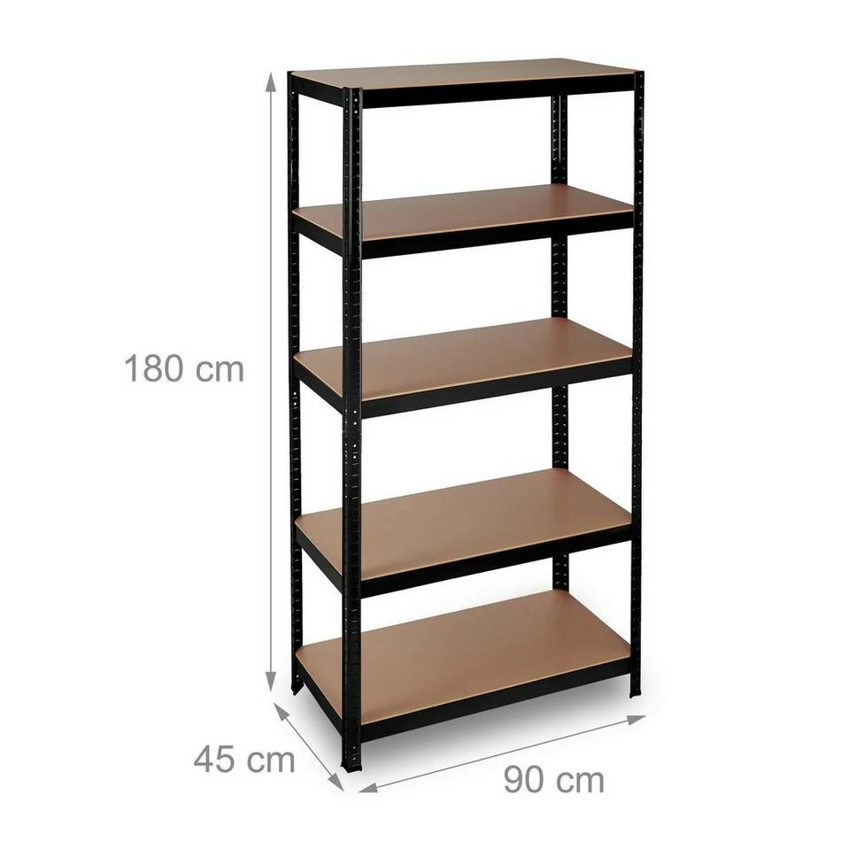 relaxdays Schwerlastregal »Schwerlastregal schwarz« 4 relaxdays Schwerlastregal »Schwerlastregal schwarz« – Bild 4