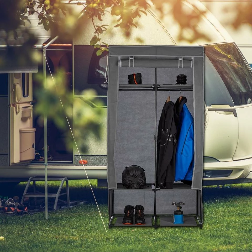 relaxdays Stoffschrank »Stoffschrank mit 6 Fächern« Anthrazit 6 relaxdays Stoffschrank »Stoffschrank mit 6 Fächern« Anthrazit – Bild 6