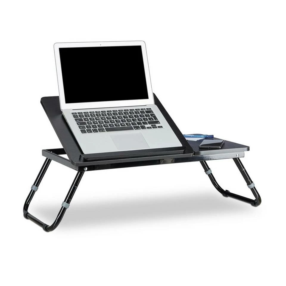 relaxdays Laptop Tablett »Laptoptisch fürs Bett schwarz«, Faserplatte 1 relaxdays Laptop Tablett »Laptoptisch fürs Bett schwarz«, Faserplatte