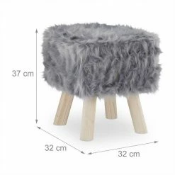 relaxdays Sitzhocker »Fellhocker Kunstfell grau« -Deutschland Möbel Verkäufe 2024 13f4fbae c892 53bf 941e 1da91d48ae3e