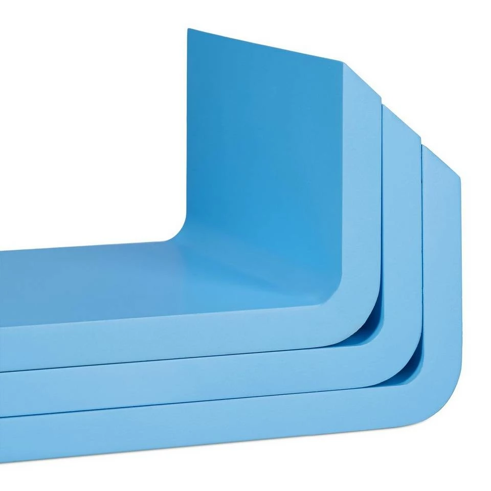 relaxdays Wandboard »Regalbrett 3er Set«, Blau Lila, Hellblau, Schwarz, Weiß 5 relaxdays Wandboard »Regalbrett 3er Set«, Blau Lila, Hellblau, Schwarz, Weiß – Bild 5