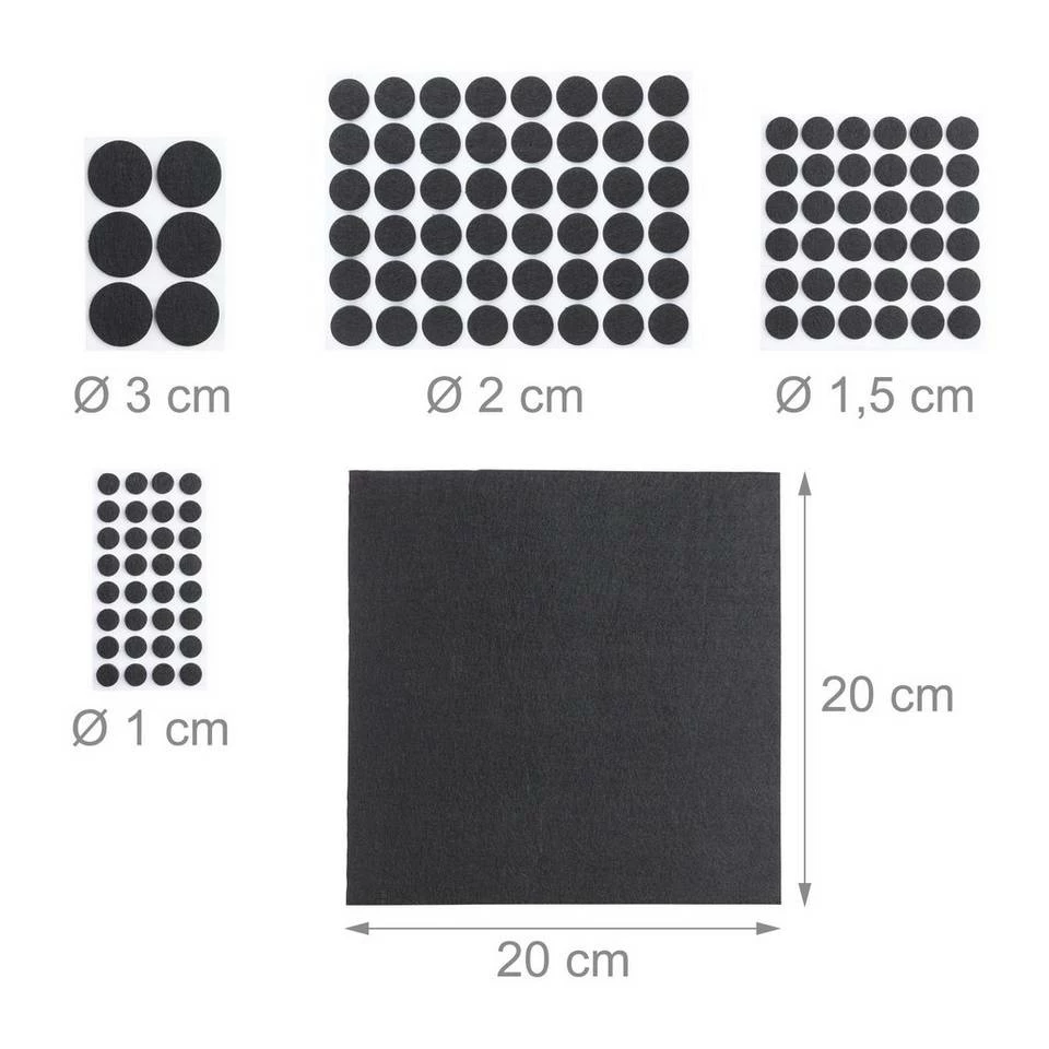 relaxdays Möbelfuß »2400 x Filzgleiter schwarz« 4 relaxdays Möbelfuß »2400 x Filzgleiter schwarz« – Bild 4