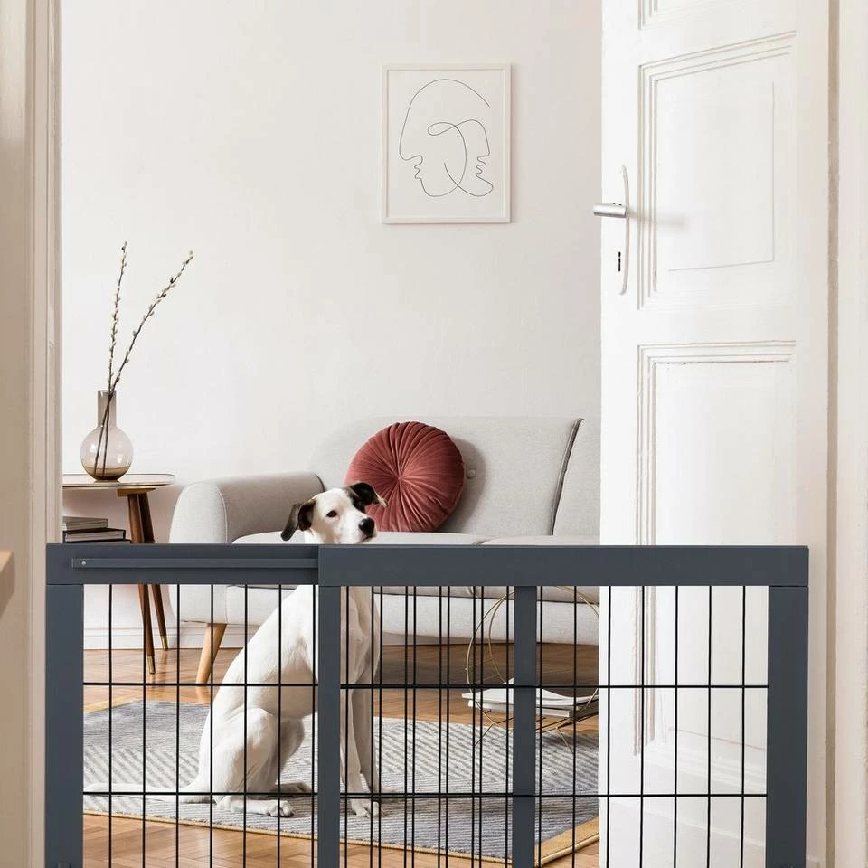 relaxdays Türschutzgitter »Ausziehbares Absperrgitter in Grau«, auch als Treppenschutzgitter verwendbar 3 relaxdays Türschutzgitter »Ausziehbares Absperrgitter in Grau«, auch als Treppenschutzgitter verwendbar – Bild 3