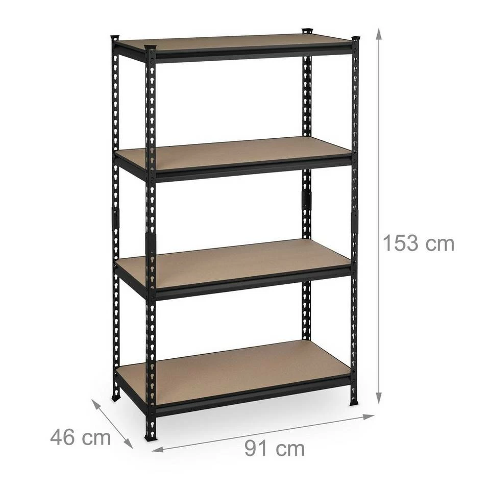 relaxdays Schwerlastregal »Schwerlastregal Stecksystem« 4 relaxdays Schwerlastregal »Schwerlastregal Stecksystem« – Bild 4