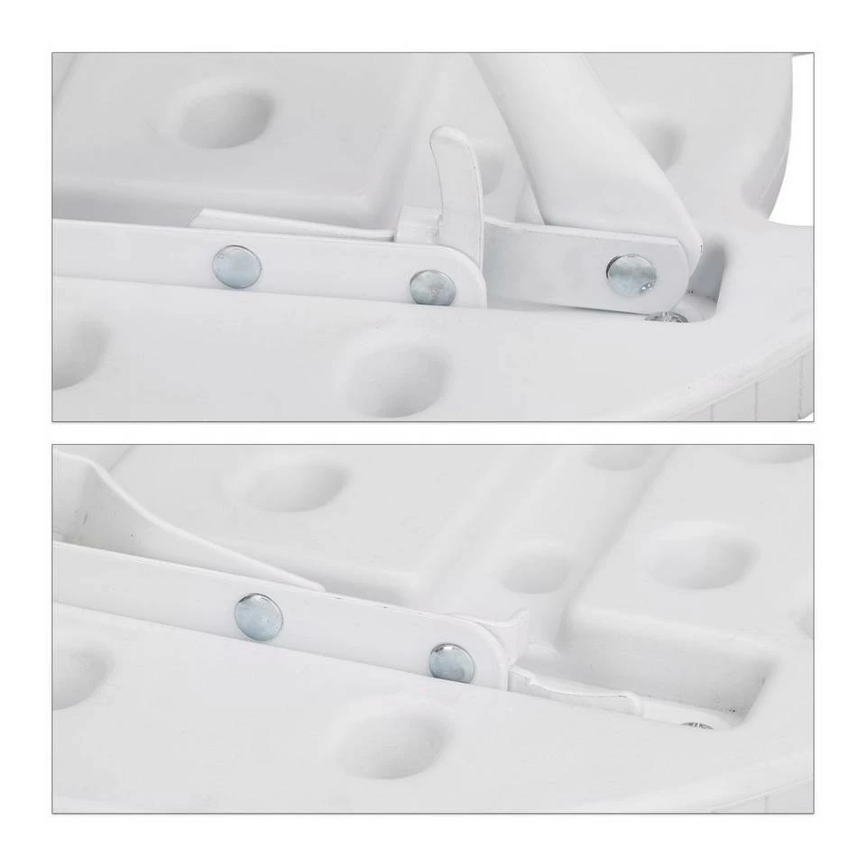 relaxdays Barhocker »Klapphocker BASTIAN«, Weiß Weiß, Dunkelbraun, Schwarz 6 relaxdays Barhocker »Klapphocker BASTIAN«, Weiß Weiß, Dunkelbraun, Schwarz – Bild 6