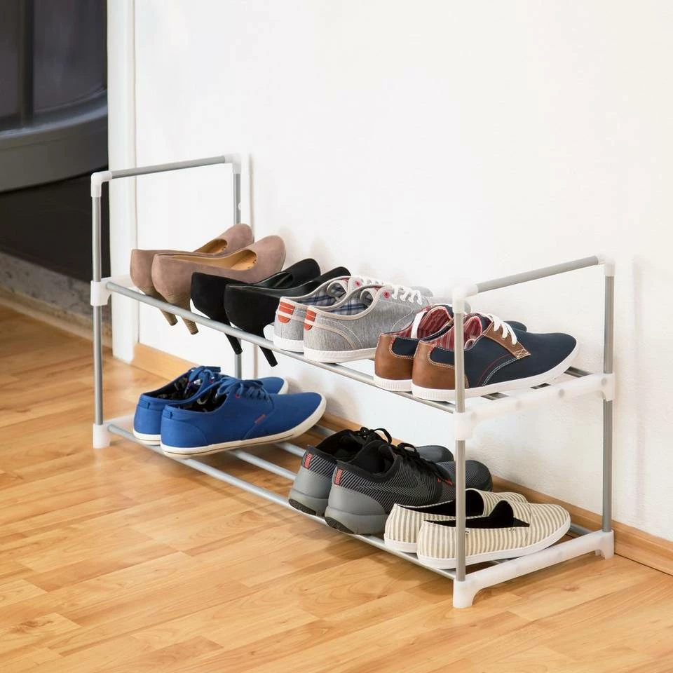 relaxdays Schuhregal »2 x Schuhregal Metall 2 Etagen« 2 relaxdays Schuhregal »2 x Schuhregal Metall 2 Etagen« – Bild 2