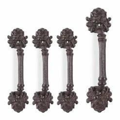 relaxdays Möbelgriff »4 x Möbelgriff Vintage braun«